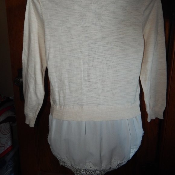 Ladies Como Vintage Lightweight Layered Look Sweater - Size L - Picture 4 of 6